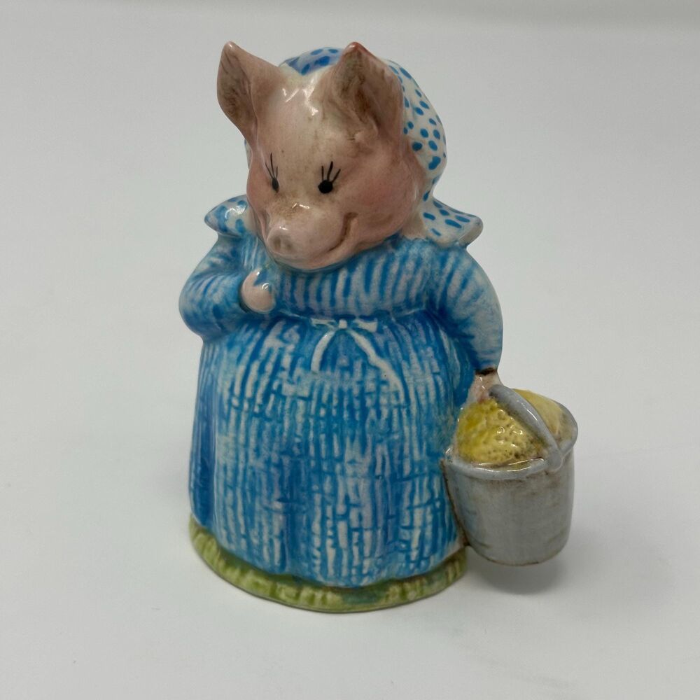 Vtg 1970 Beswick Beatrix Potter Aunt Pettitoes Porcelain Pig Figurine England